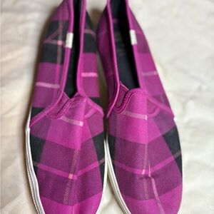Kate Spade Keds Plaid Slip-On Women's Shoes